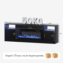 Advwin 178cm Fireplace TV Stand with 90cm Electric Fireplace