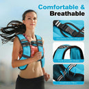 Advwin Adjustable 8kg Weighted Vest Blue