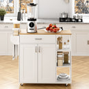 Advwin Kitchen Island Cart on Wheels with Charging Station