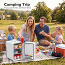 Advwin 13L Portable Mini Fridge White