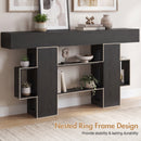 Advwin 140cm Entryway Console Table with 2 Drawers