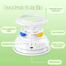 Advwin 3-in-1 Interactive Cat Toy w/ Butterfly & Feather Wand