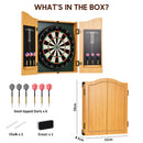 Advwin 18" Dartboard Cabinet Set with 6 Darts