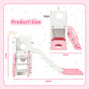 Advwin 6 in 1 L-Shaped Toddler Slide Indoor Baby Slide