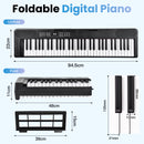 Advwin 61-Key Foldable Electronic Keyboard Piano
