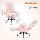 Advwin Office Armchair with Adjustable Arms & Footrest