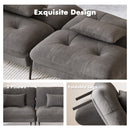 Advwin Convertible Futon Sofa Bed with Adjustable Backrest