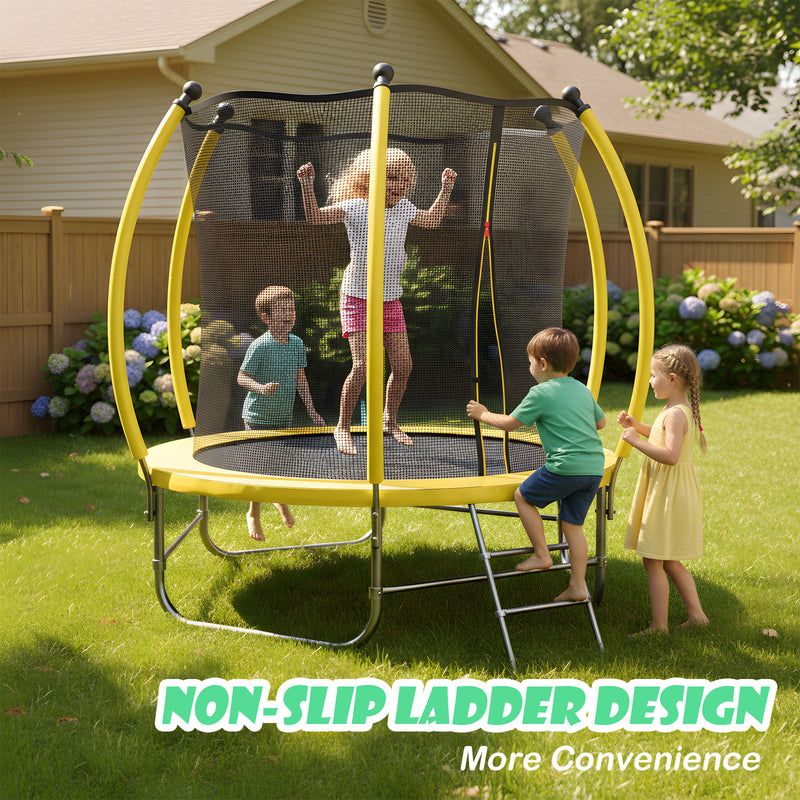 Advwin 8FT Trampoline for Kids with Safety Net