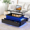 Advwin Lift Top Coffee Table with LED Lights