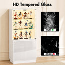 Advwin LED Glass Display Cabinet w/ Motion Sensor
