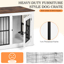 Advwin Wooden Dog Crate Furniture with Top Access