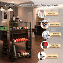 Advwin All-in-One Pool Stick Rack Holds 8 Cues & Balls