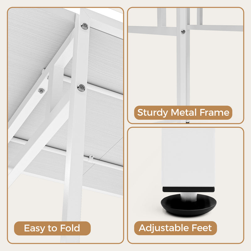 Advwin Foldable Drop Leaf Dining Table
