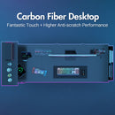 Advwin Gaming Desk with LED Lights & Storage Shelf