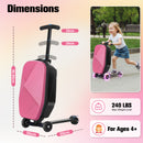 Advwin 2-in-1 Foldable Scooter Suitcase LED Wheels