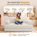 Advwin Folding Sofa Bed Convertible Floor Loveseat Sofa (Pre-Order)