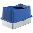 Advwin Stainless Steel Cat Litter Box Large Top Entry