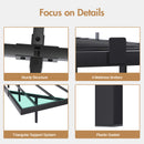 Advwin Queen Floating Bed Frame with LED Lights