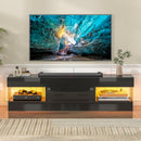 Advwin 152cm LED TV Stand High Gloss Cabinet w/ Drawer