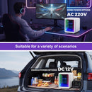 Advwin 4L Mini Fridge with LED Light White