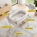 Advwin 2-in-1 Foldable Baby Bathtub & Changing Table