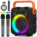Advwin Portable Singing Machine Karaoke with 2 Mics