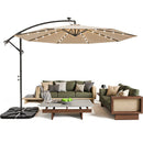 Advwin 3m Offset Hanging Cantilever Umbrella with Umbrella Base