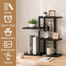 Advwin 4-Tier Wood Desktop Bookshelf w/ Adjustable Shelf