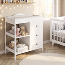 Advwin Baby Change Table with Casters & Drawers