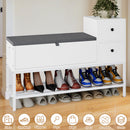 Advwin Shoe Rack Bench w/Flip Top Storage Cabinet