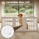 Advwin 10 Panels Dog Playpen with Door 24"H