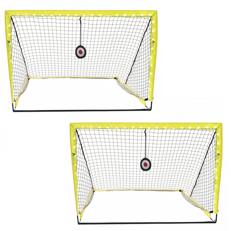 Advwin Light Up Soccer Goals for Kids 2 Pack