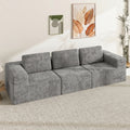 Advwin 3 Seater Chenille Fabric Modular Sectional Sofa