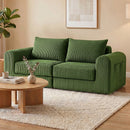 Advwin 172cm Modular Corduroy 3-in-1 Sofa Lounger