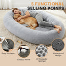 Advwin Human Dog Bed 174x120x24 cm with Storage Pocket