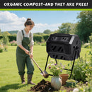 Advwin Garden Composting Bin Dual Chamber 160L