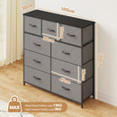 Advwin Chest of Drawers 9 Drawer Storage Cabine