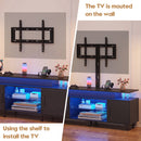 Advwin 130cm LED TV Cabinet with Power Outlet