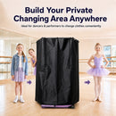 Advwin 26" Rolling Dance Bag with Garment Rack & Curtain