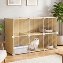 Advwin 2 Doors Indoor Cat Cage with Litter Box
