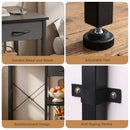Advwin Printer Stand with Shredder Shelf & Charging Station
