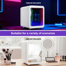 Advwin 4L Mini Fridge with LED Light White