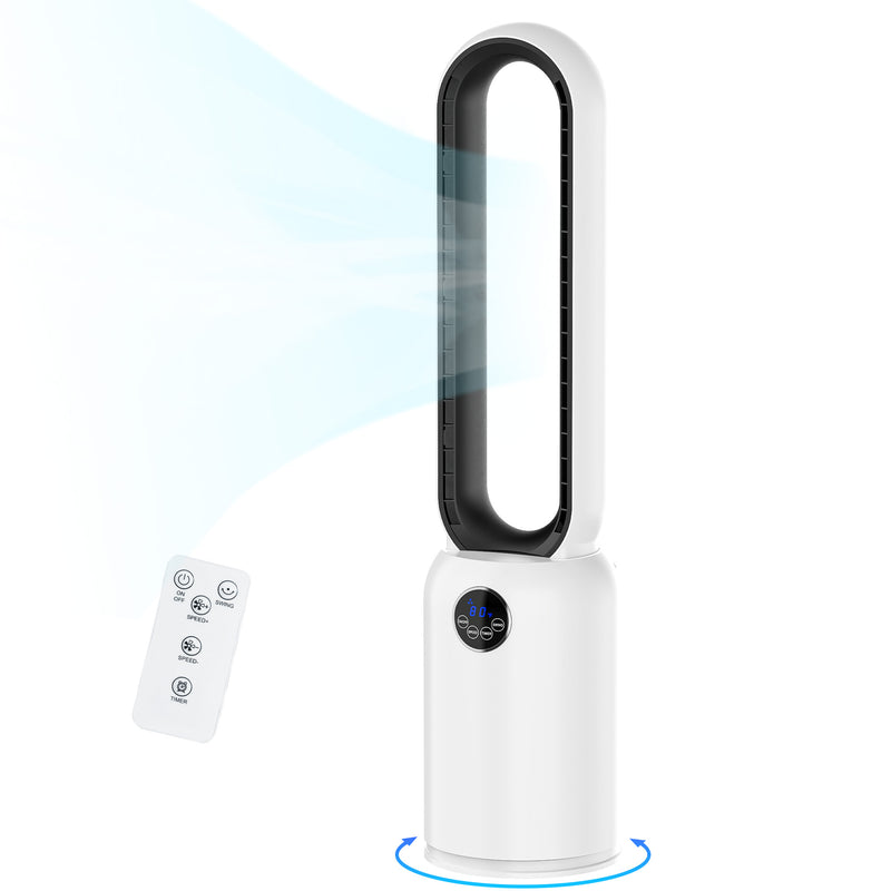 Advwin Upgraded Bladeless Tower Fan with Remote