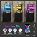 Advwin LED Bedside Table with Charging Station