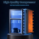 Advwin 80L 2-Door Mini Fridge with Freezer