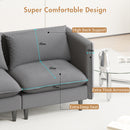 Advwin 90cm Accent Chair with Ottoman