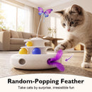 Advwin 3-in-1 Interactive Cat Toy for Indoor