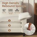 Advwin 261cm 3 Seater Sofa with Movable Ottoman