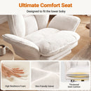 Advwin Office Armchair with Adjustable Arms & Footrest