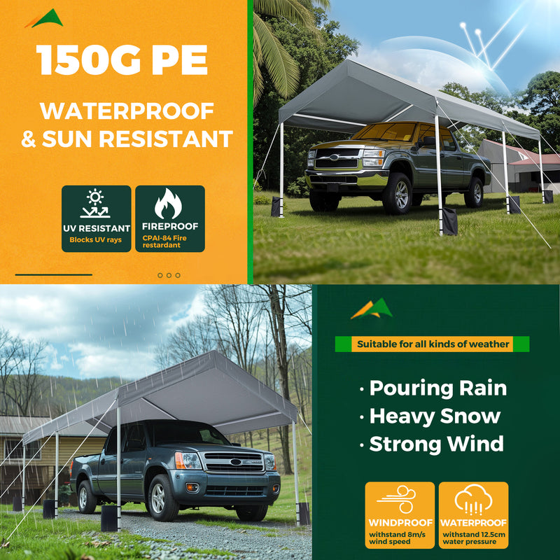 Advwin 3x6m Waterproof Carport Canopy Portable Garage(Pre-order)